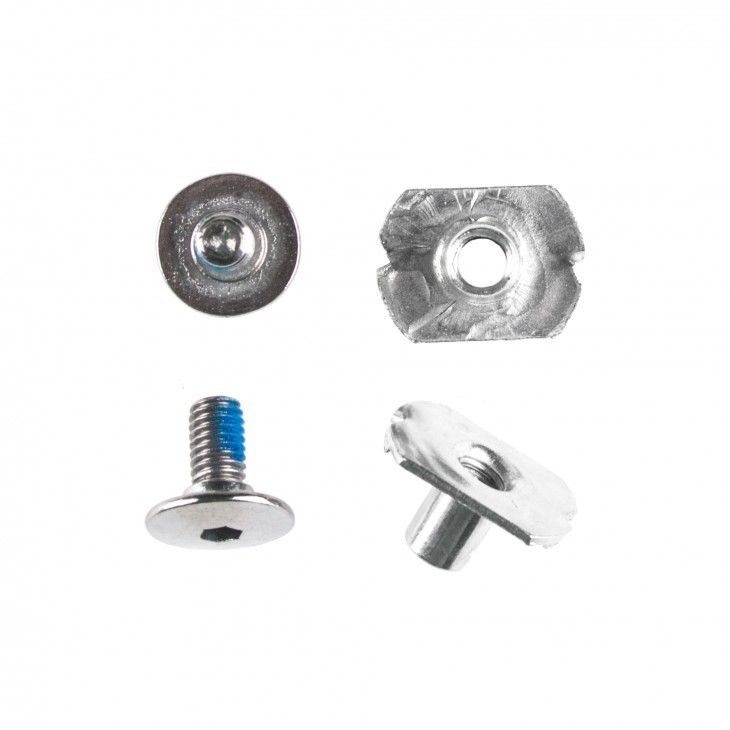 Powerslide Náhradné  skrutky Powerslide Next Cuff Screw Set Silver (2ks)